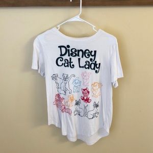 Disney Parks “Disney Cat Lady” Shirt, EUC, Size LG